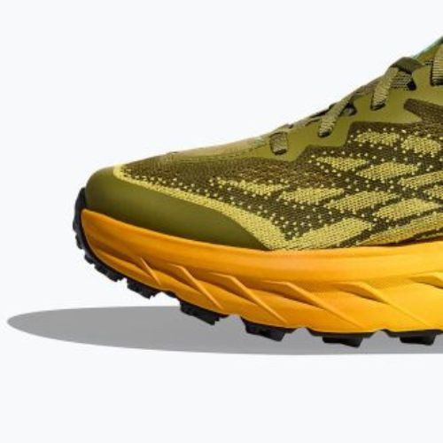 HOKA Speedgoat 5 pantofi de alergare pentru bărbați verde-galben 1123157-APFR