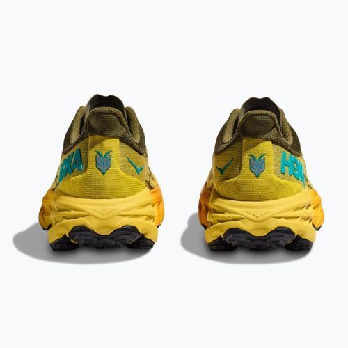 HOKA Speedgoat 5 pantofi de alergare pentru bărbați verde-galben 1123157-APFR