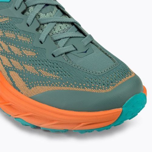 HOKA Speedgoat 5 pantofi de alergare pentru bărbați verde-portocaliu 1123157-TMOR
