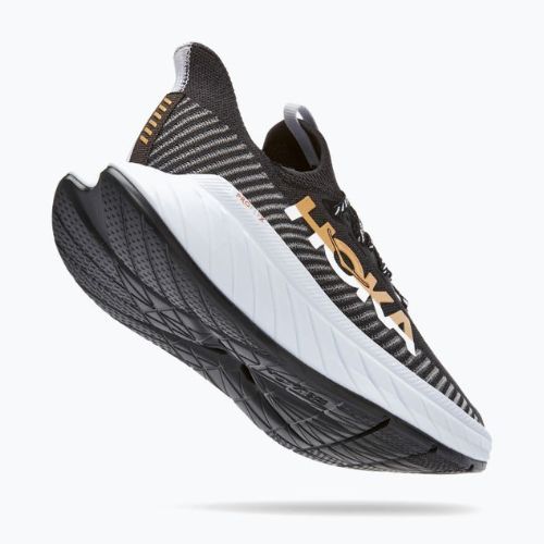 Pantofi de alergare pentru bărbați HOKA Carbon X 3 negru și alb 1123192-BWHT