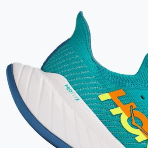 Pantofi de alergare pentru bărbați HOKA Carbon X 3 albastru/galben 1123192-CEPR