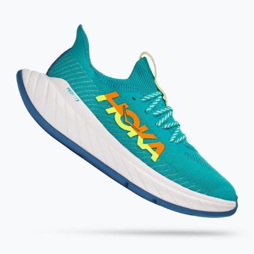 Pantofi de alergare pentru femei HOKA Carbon X 3 albastru-galben 1123193-CEPR