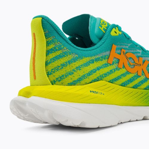 Pantofi de alergare pentru femei HOKA Mach 5 albastru/galben 1127894-CEPR