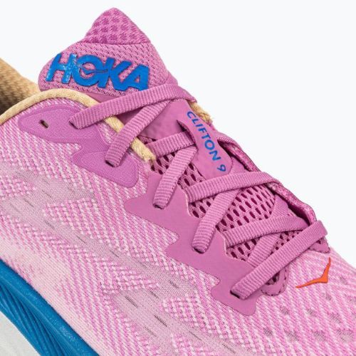 Pantofi de alergare pentru femei HOKA Clifton 9 roz 1127896-CSLC