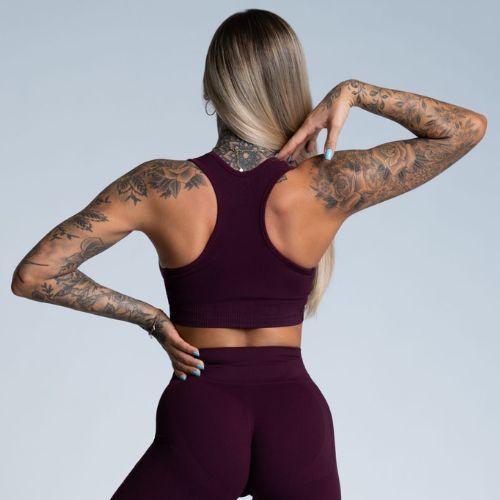 Sutien de fitness Gym Glamour Push Up Grape 322