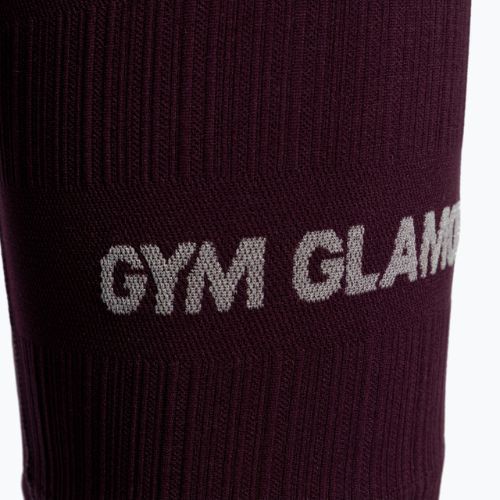 Colanți scurți de antrenament pentru femei Gym Glamour Push Up Grape 318