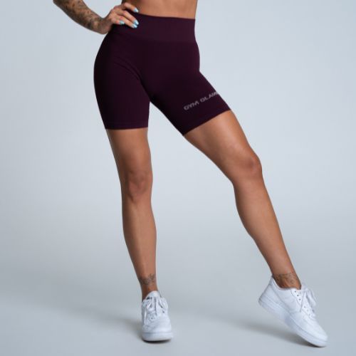 Colanți scurți de antrenament pentru femei Gym Glamour Push Up Grape 318