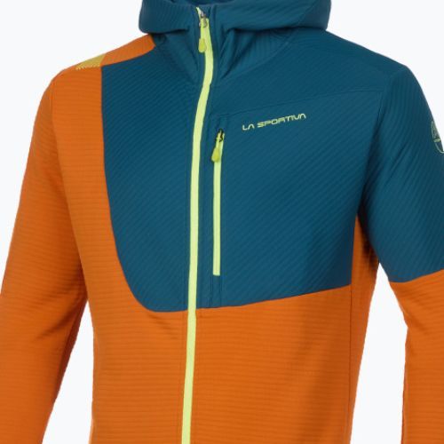 Bluză de cățărat pentru bărbați LaSportiva Mood Hoody portocaliu-bleumarin N71208639