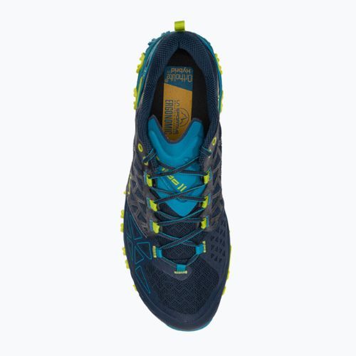 Pantofi de alergare La Sportiva Bushido II albastru/galben pentru bărbați 36S618705