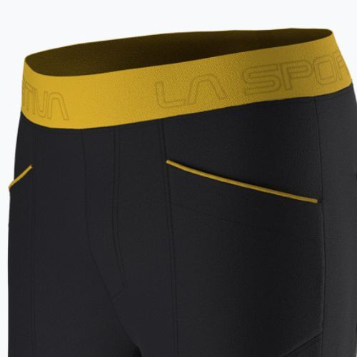 Pantaloni scurți de alpinism pentru bărbați La Sportiva Esquirol negru și galben N78999100