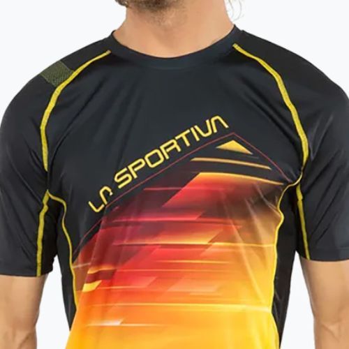 Tricou de alergat pentru bărbați LaSportiva Wave galben-negru P42999100