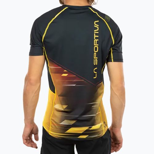 Tricou de alergat pentru bărbați LaSportiva Wave galben-negru P42999100