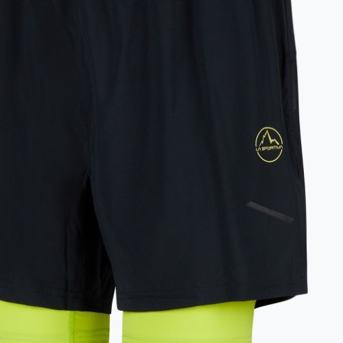 La Sportiva Trail Bite pantaloni scurți de alergare pentru bărbați negru/galben P79999729