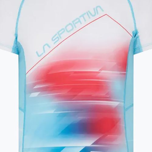 Tricou de alergat pentru femei LaSportiva Draft albastru-alb Q23602000