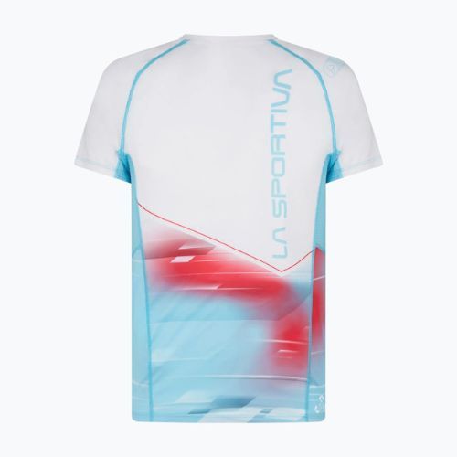 Tricou de alergat pentru femei LaSportiva Draft albastru-alb Q23602000