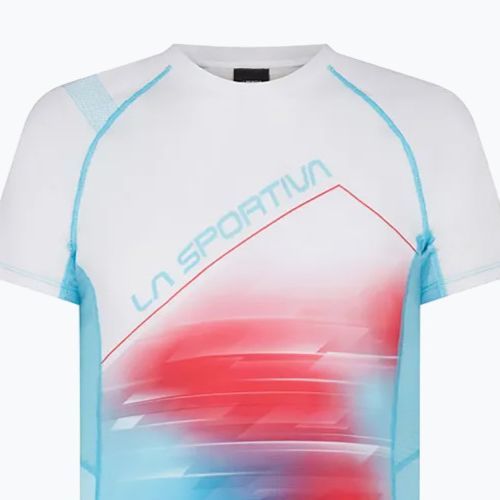 Tricou de alergat pentru femei LaSportiva Draft albastru-alb Q23602000
