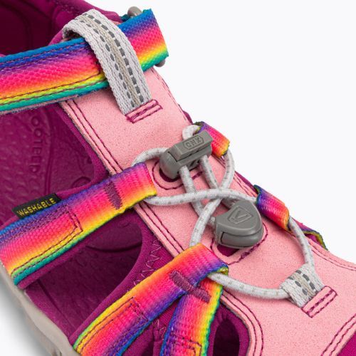 Sandale de trekking pentru copii Keen Seacamp II CNX roz-colorate 1027421