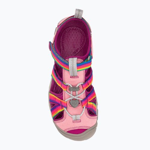 Sandale de trekking pentru copii Keen Seacamp II CNX roz-colorate 1027421