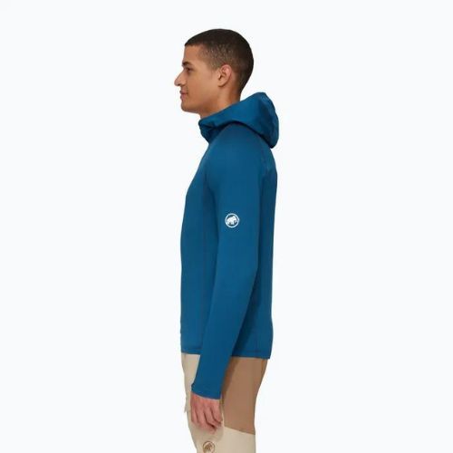 Mammut Selun FL Sun Hoody tricou de trekking pentru bărbați albastru marin 1016-01420-50550-115
