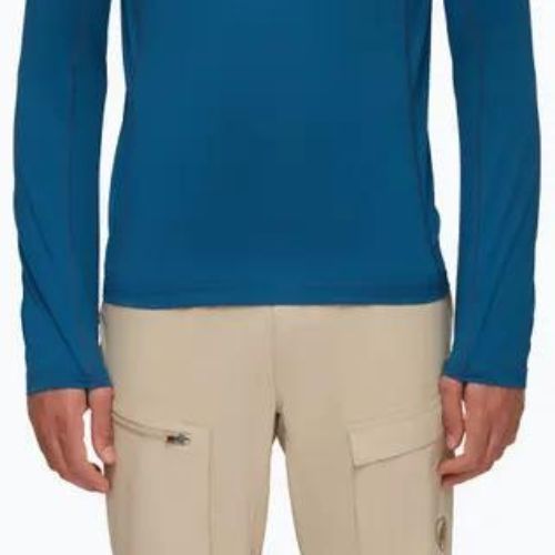 Mammut Selun FL Sun Hoody tricou de trekking pentru bărbați albastru marin 1016-01420-50550-115