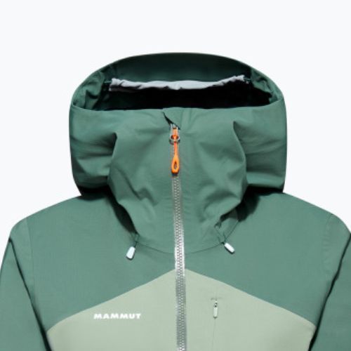 Mammut Alto Guide HS Geacă de ploaie cu glugă pentru femei, verde 1010-29570-40240-114