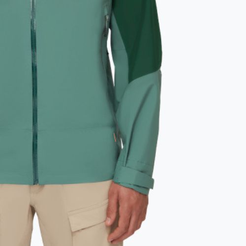 Mammut Convey Tour HS Jachetă de ploaie cu glugă pentru bărbați cu glugă verde