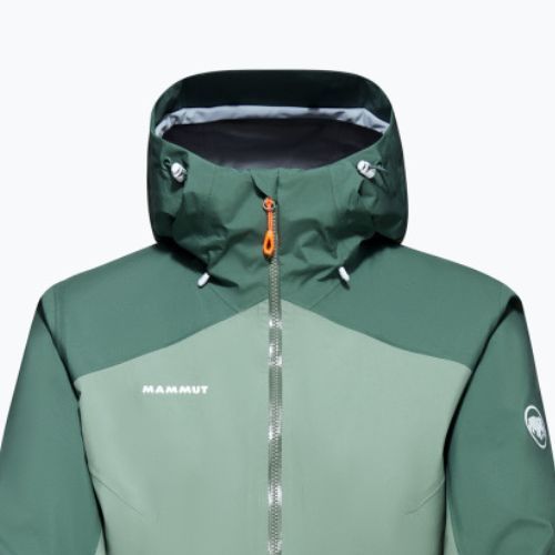 Mammut Convey Tour HS Geacă de ploaie cu glugă pentru femei, verde 1010-27851-40240-114