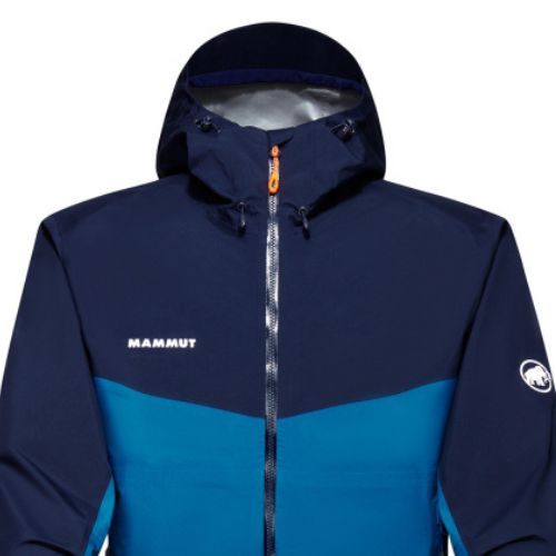 Mammut Convey Tour HS jachetă de ploaie pentru bărbați cu glugă, albastru-marinăresc