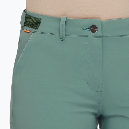 Pantaloni scurți de trekking pentru femei Mammut Runbold Roll Cuff verde 1023-00720-40236-36-10