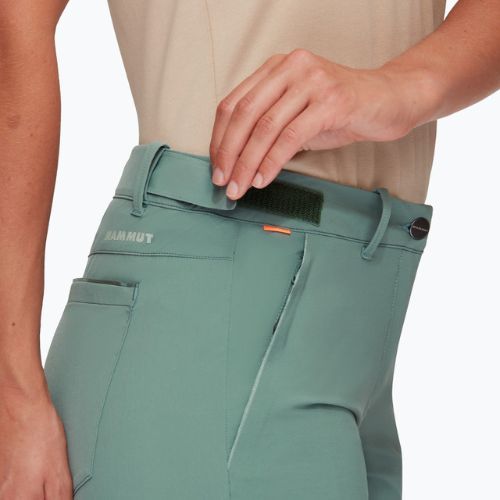 Pantaloni scurți de trekking pentru femei Mammut Runbold Roll Cuff verde 1023-00720-40236-36-10