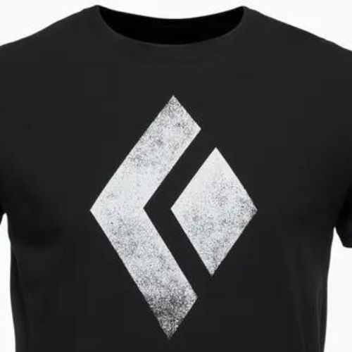 Tricou de alpinism pentru bărbați Black Diamond Chalked Up negru APUO950002