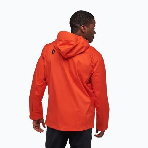 Jachetă de ploaie Stormline Stretch pentru bărbați Black Diamond, portocalie APCDT08001XLG1