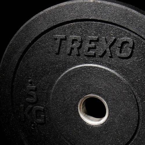 Greutate bumper de olimpiadă TREXO neagră TRX-BMP005 5 kg