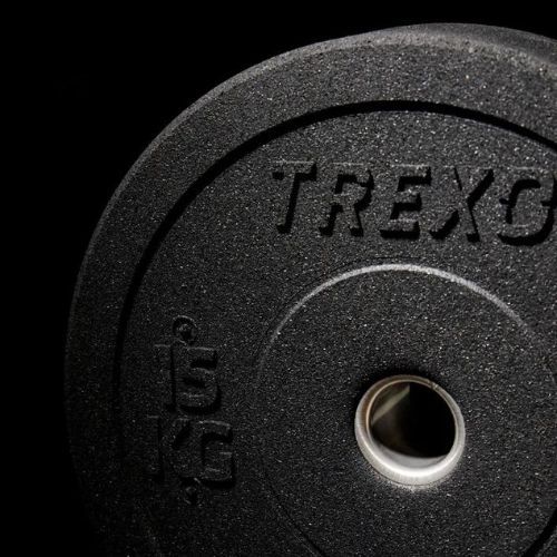 Greutate bumper de olimpiadă TREXO neagră TRX-BMP015 15 kg