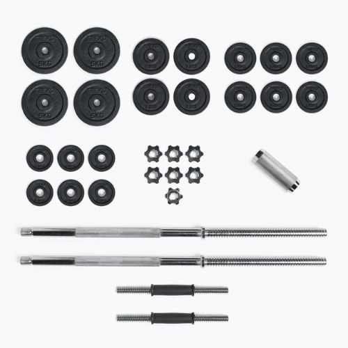 Set de gantere cu bară XTREXO 50 kg DK50