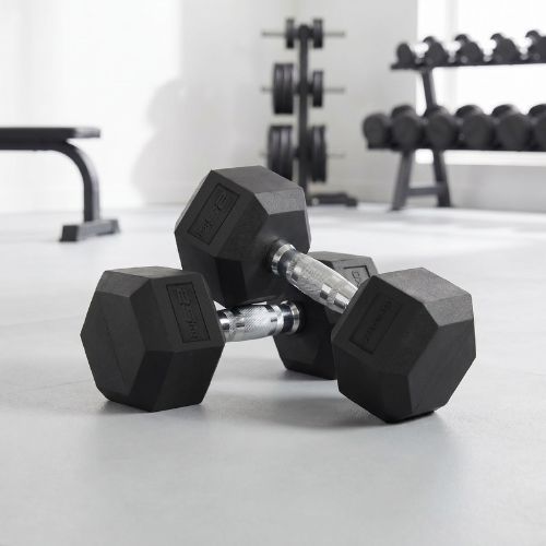Ganteră cauciucată XTREXO Hex HXD250 25 kg