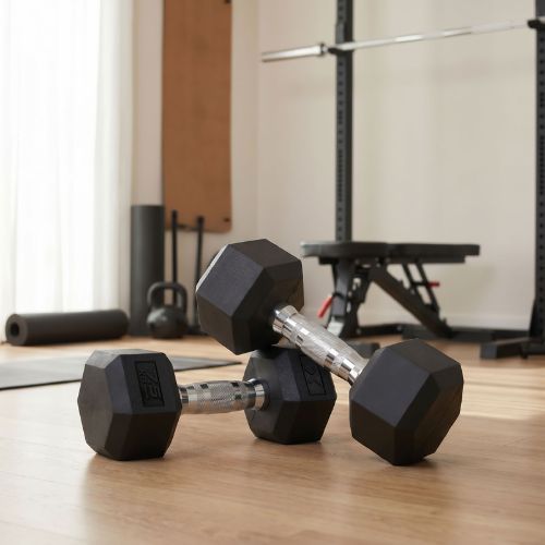 Ganteră cauciucată XTREXO Hex HXD75 7.5 kg