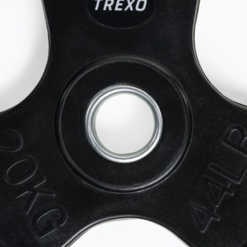 Greutate din fontă cauciucată TREXO czarne RW20 20 kg