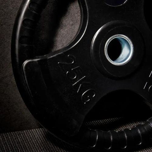 Greutate din fontă cauciucată XTREXO czarne RW25 25 kg