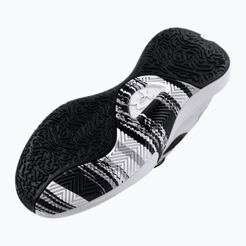 Încălțăminte de baschet pentru bărbați Under Armour Lockdown 6 alb-gri 3025616-101