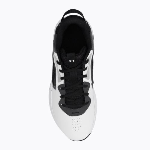 Încălțăminte de baschet pentru bărbați Under Armour Lockdown 6 alb-gri 3025616-101
