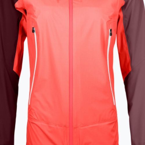 Jachetă de ploaie pentru femei ORTOVOX Westalpen 3L Portocaliu deschis și maro 7021200018