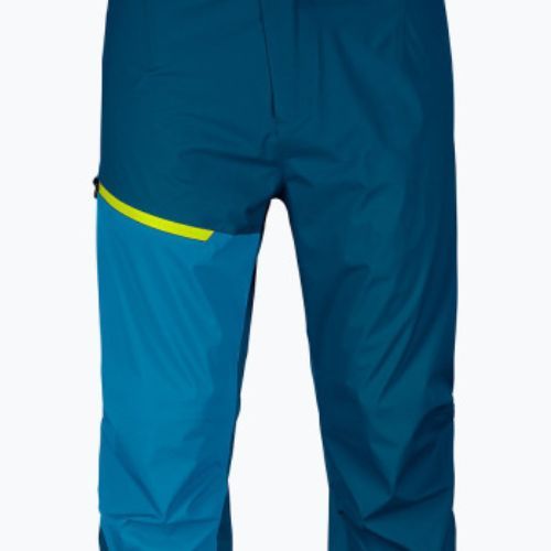Pantaloni cu membrană Ortovox Westalpen 3L albastru marin deschis pentru bărbați 7025300017