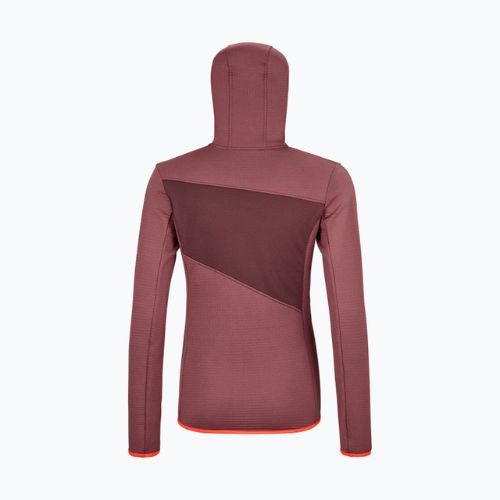 Pulover de trekking pentru femei Ortovox Fleece Grid Hoody roșu 87201