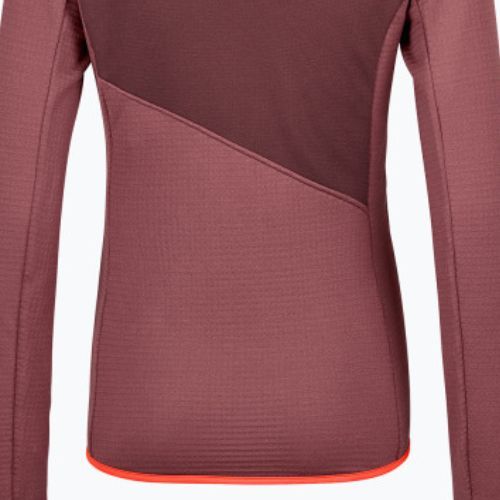 Pulover de trekking pentru femei Ortovox Fleece Grid Hoody roșu 87201