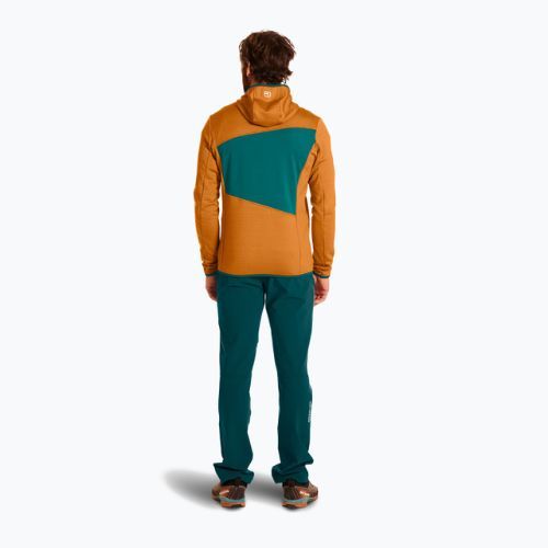 Bărbați de trekking pulover Ortovox Fleece Grid Hoody maro 87211