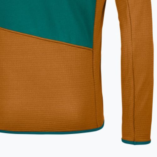 Hanorac de trekking pentru bărbați Ortovox Fleece Grid maro 87212