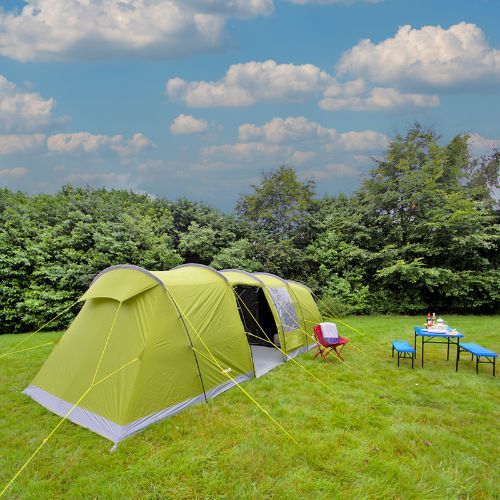 Vango Longleat II 800XL cort de camping pentru 8 persoane, verde TESLONGLEH09TAS