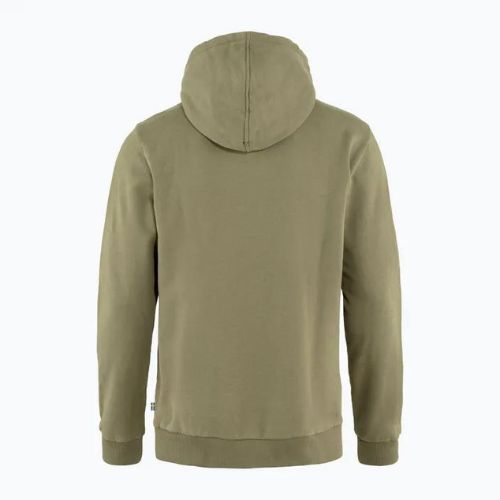 Hanorac de trekking pentru bărbați Fjällräven Logo Hoodie verde F84144