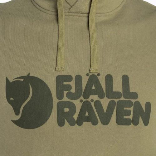 Hanorac de trekking pentru bărbați Fjällräven Logo Hoodie verde F84144